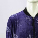 Embroidered Silk Men's Bomber