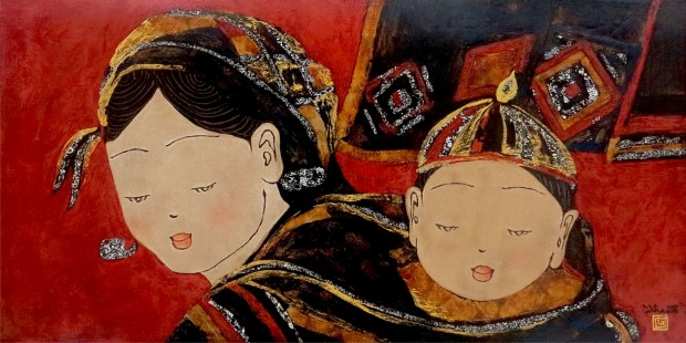H'Mong Mother And Child